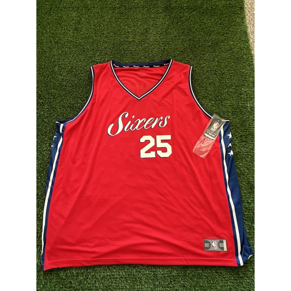 Ben Simmons # 25 Philadelphia 76ers Men's 5XL Fanatics Fast Break NBA Jersey Red